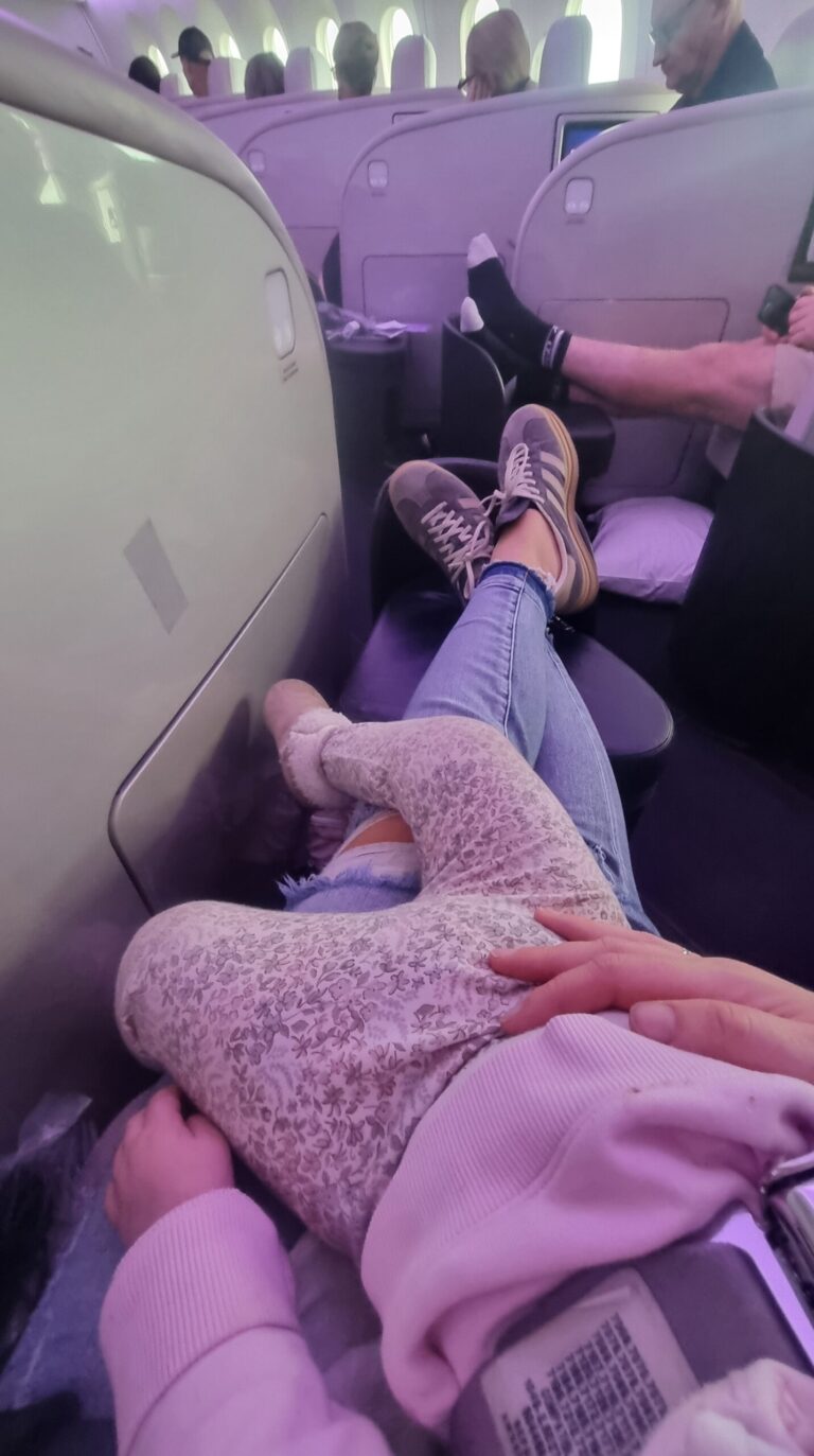 Flying Business Class on Air NZ with Kids